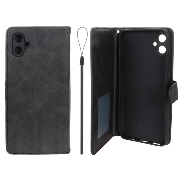 کیف موبایل مگنتی درجه یک داخل خز MNC Plus مدل Samsung Galaxy A05 / M05 / F05 - مشکی