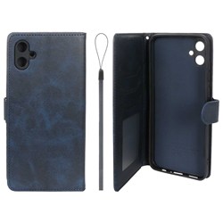 کیف موبایل مگنتی درجه یک داخل خز MNC Plus مدل Samsung Galaxy A05 / M05 / F05 - سرمه ای