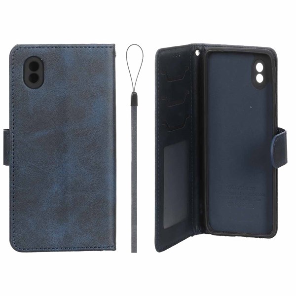 کیف موبایل مگنتی درجه یک داخل خز MNC Plus مدل Samsung Galaxy A01 Core - سرمه ای