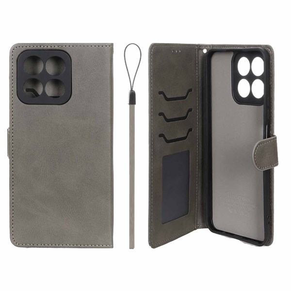 کیف موبایل مگنتی درجه یک داخل خز MNC Plus مدل Honor X7c - خاکستری