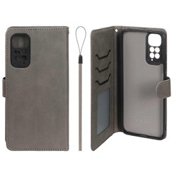 کیف موبایل مگنتی درجه یک داخل خز MNC Plus مدل Xiaomi Redmi Note 11 4G / Redmi Note 11S - خاکستری