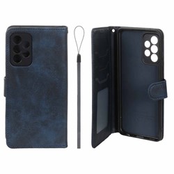 کیف موبایل مگنتی درجه یک داخل خز MNC Plus مدل Samsung Galaxy A52 / A52s - سرمه ای