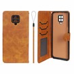 کیف موبایل مگنتی درجه یک داخل خز MNC Plus مدل Xiaomi Redmi Note 9S / Redmi Note 9 Pro / Redmi Note 9 Pro Max - عسلی