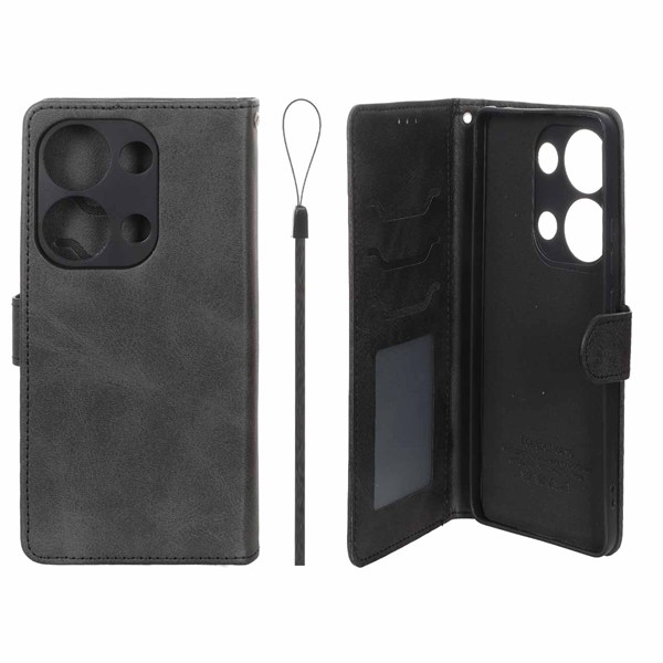 کیف موبایل مگنتی درجه یک داخل خز MNC Plus مدل Xiaomi Redmi Note 14S / Note 13 Pro 4G / Poco M6 Pro 4G - مشکی