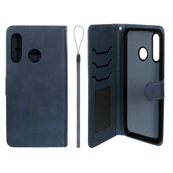 کیف موبایل مگنتی درجه یک داخل خز MNC Plus مدل Huawei P30 Lite - سرمه ای