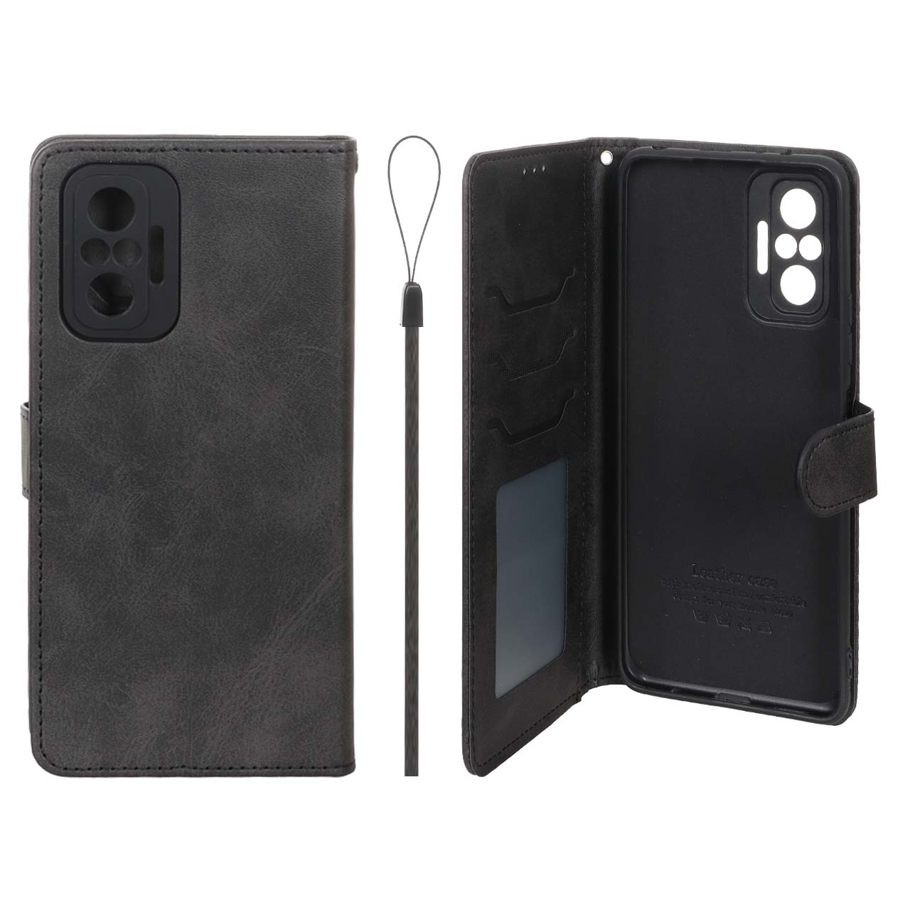 کیف موبایل مگنتی درجه یک داخل خز MNC Plus مدل Xiaomi Redmi Note 10 Pro 4G / Redmi Note 10 Pro Max - مشکی