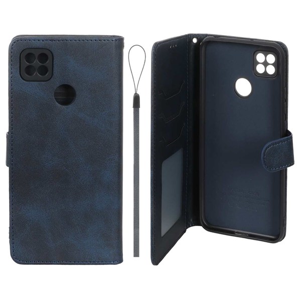 کیف موبایل مگنتی درجه یک داخل خز MNC Plus مدل Xiaomi Redmi 10A / Redmi 9C / Poco C31 - سرمه ای