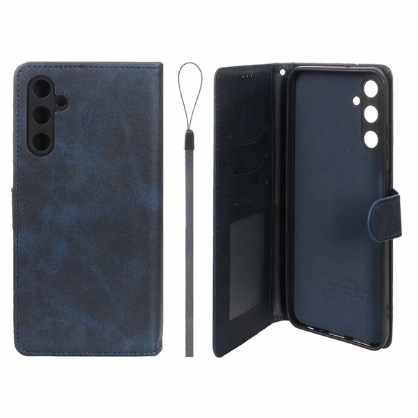 کیف موبایل مگنتی درجه یک داخل خز MNC Plus مدل Samsung Galaxy A05s - سرمه ای