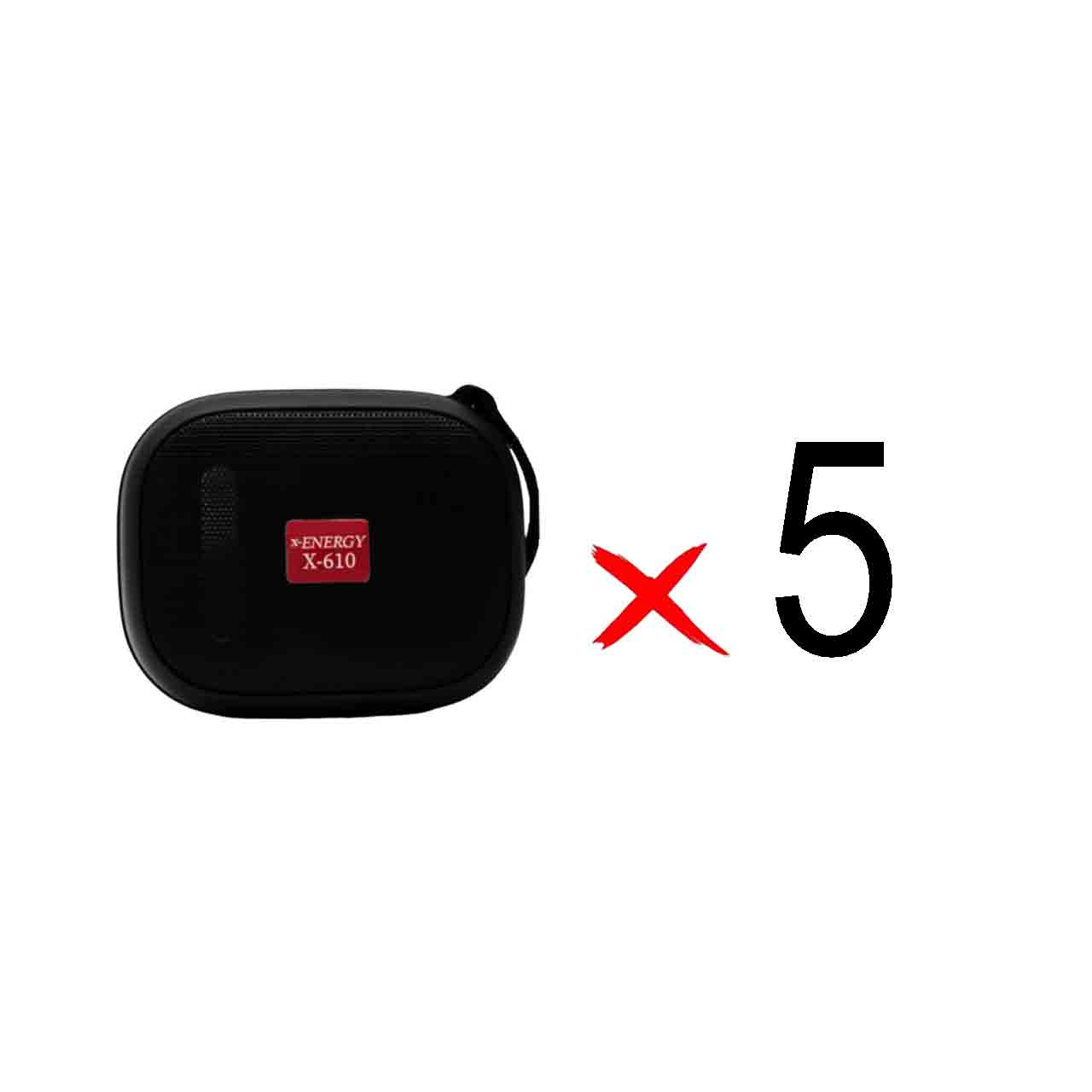 اسپیکر بی سیم X-Energy مدل X-610 - مشکی (گارانتی IPM) ( بسته 5 عددی)