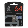 Queen Dual Drive USB3.2 Type-C Flash Memory (70MB/S) - 64GB نقره ای (گارانتی مادام العمر شرکت آی تین)