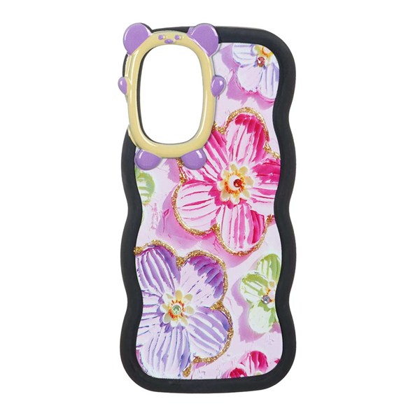 قاب کنگره ای اکلیلی محافظ لنز عروسکی Samsung Galaxy S21 FE - طرح 133