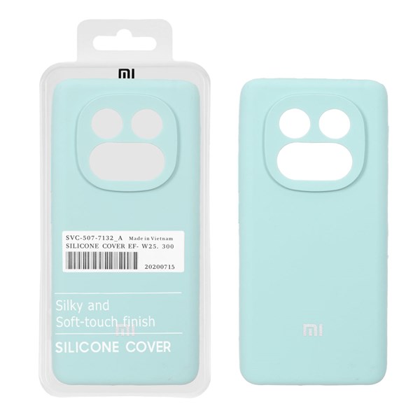 قاب سیلیکونی پاک کنی اورجینال درجه یک Xiaomi Redmi Note 14 Pro 5G / Redmi Note 14 Pro Plus 5G / Poco X7 5G - سبز روشن (پک دار) - NTC