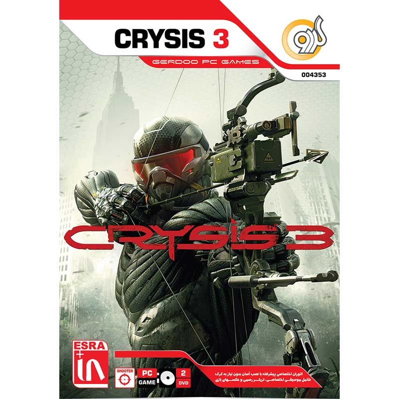 بازی Crysis 3 2DVD گردو مناسب برای PC