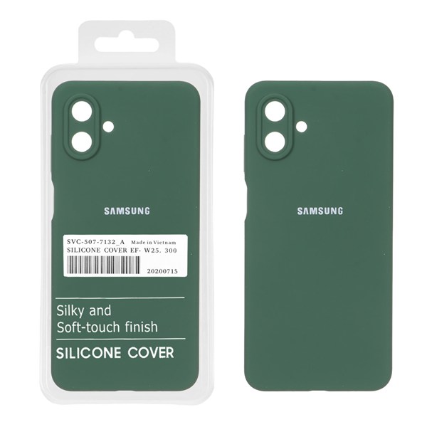 قاب سیلیکونی پاک کنی اورجینال درجه یک Samsung Galaxy A07 - سبز (پک دار)