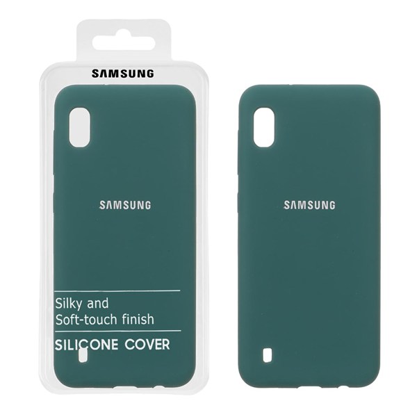 قاب سیلیکونی پاک کنی اورجینال درجه یک Samsung Galaxy A10 / M10 - سبز (پک دار)