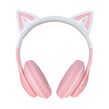 هدفون بی سیم XO مدل Cat Ear BE38 - صورتی