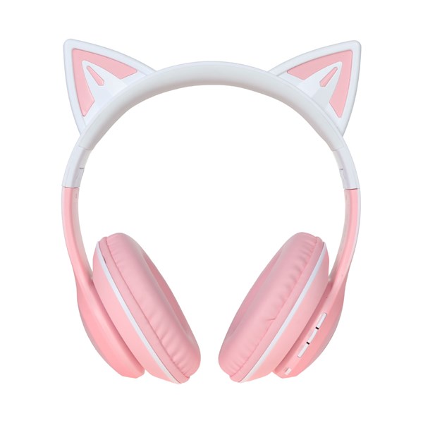 هدفون بی سیم XO مدل Cat Ear BE38 - صورتی