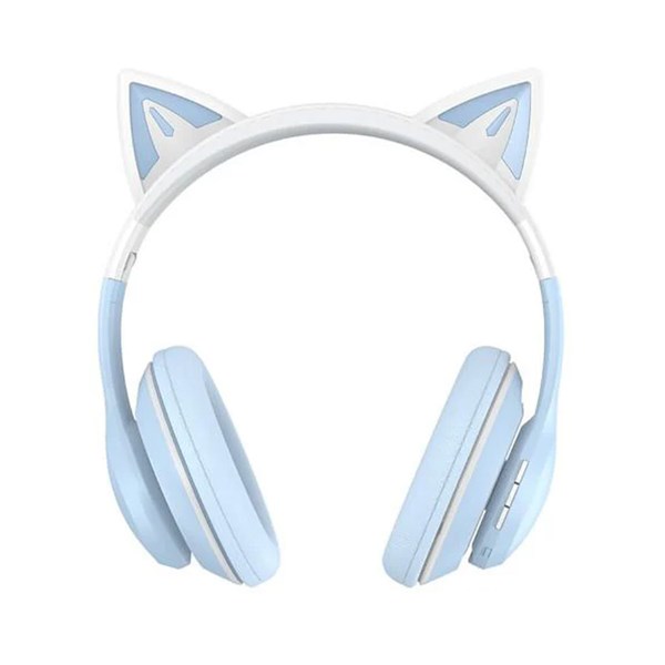 هدفون بی سیم XO مدل Cat EAR BE38 - آبی