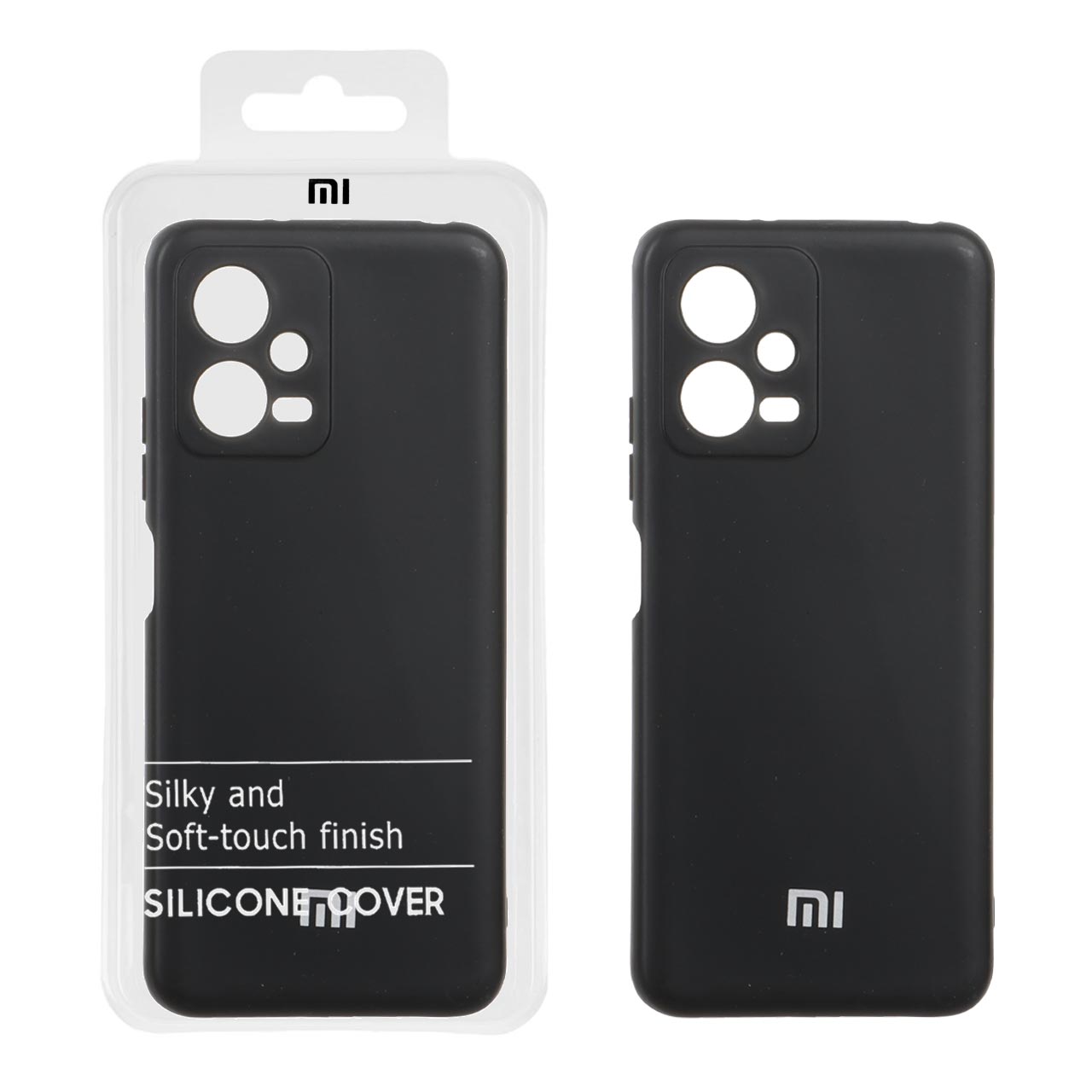 قاب نیو سیلیکون محافظ لنزدار RFF مدل Xiaomi Redmi Note 12 5G / Poco X5 5G - مشکی (پک دار)