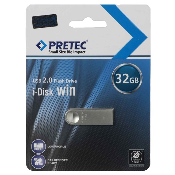 Pretec Win USB 2.0 Flash Memory - 32GB - نقره ای (گارانتی فراگامان)