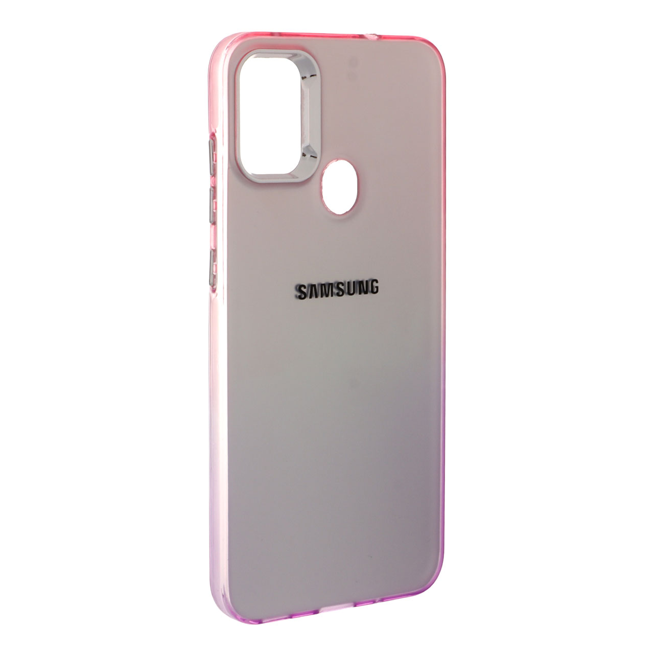 قاب SO COOL لنز متال لوگودار دور رنگی Samsung Galaxy A11 / M11 - صورتی بنفش