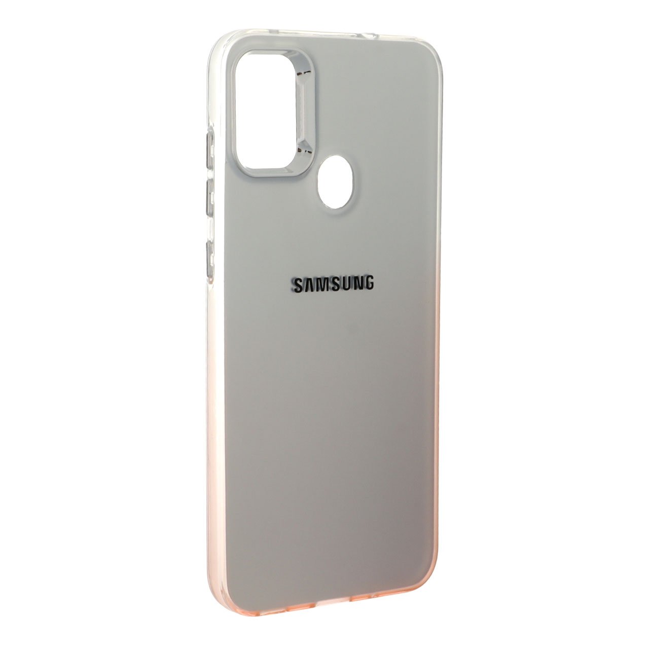قاب SO COOL لنز متال لوگودار دور رنگی Samsung Galaxy A11 / M11 - شفاف نارنجی