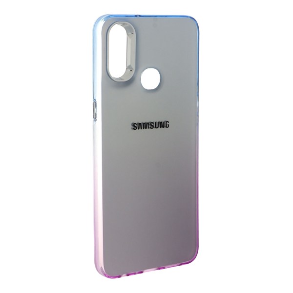 قاب SO COOL لنز متال لوگودار دور رنگی Samsung Galaxy A10s - آبی بنفش