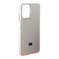 قاب SO COOL لنز متال لوگودار دور رنگی Xiaomi Redmi Note 10 4G / Redmi Note 10S / Poco M5S - شفاف نارنجی