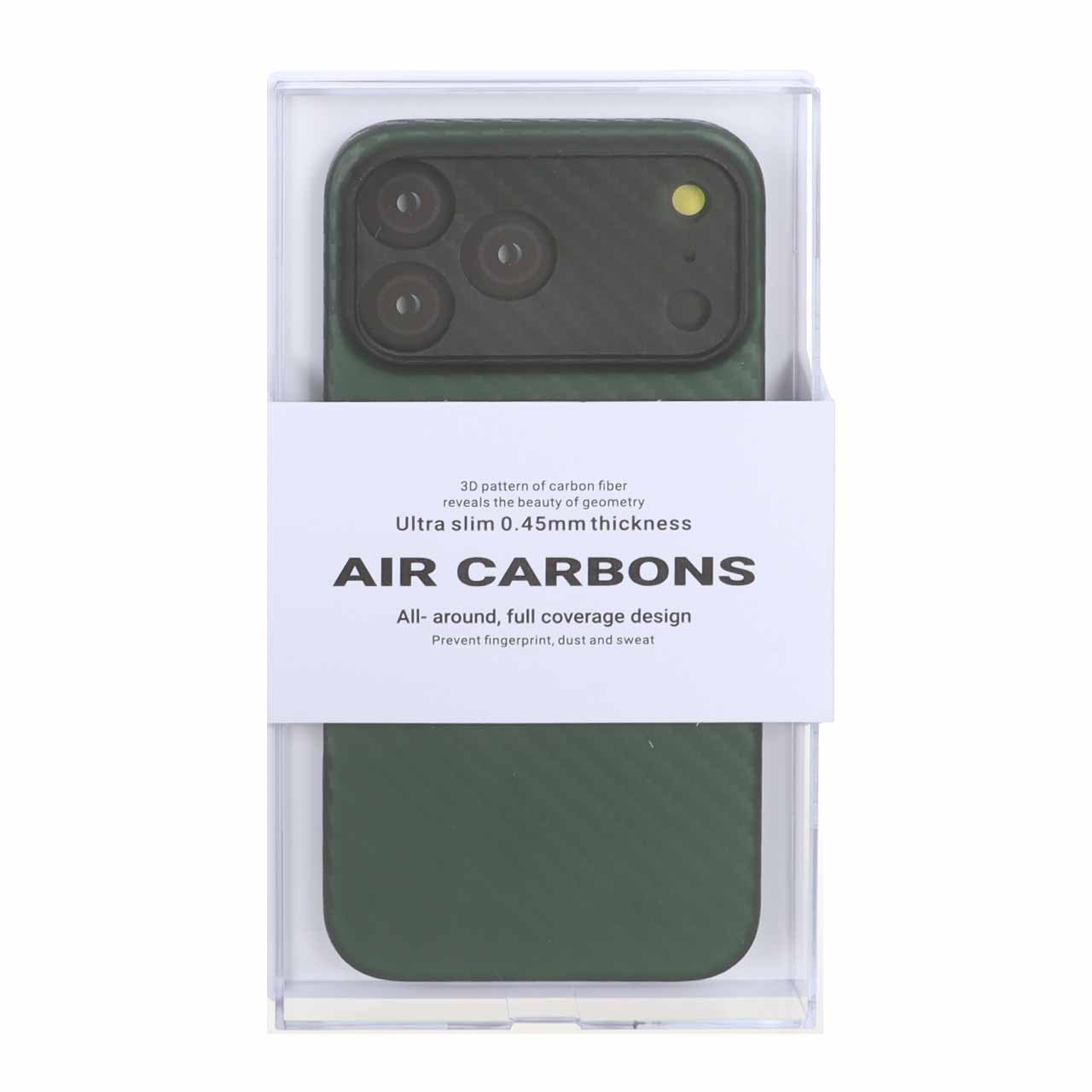 قاب محافظ لنزدار Original KDoo Air Carbon مدل Apple iPhone 17 Pro Max - سبز ( پک دار) - NTC