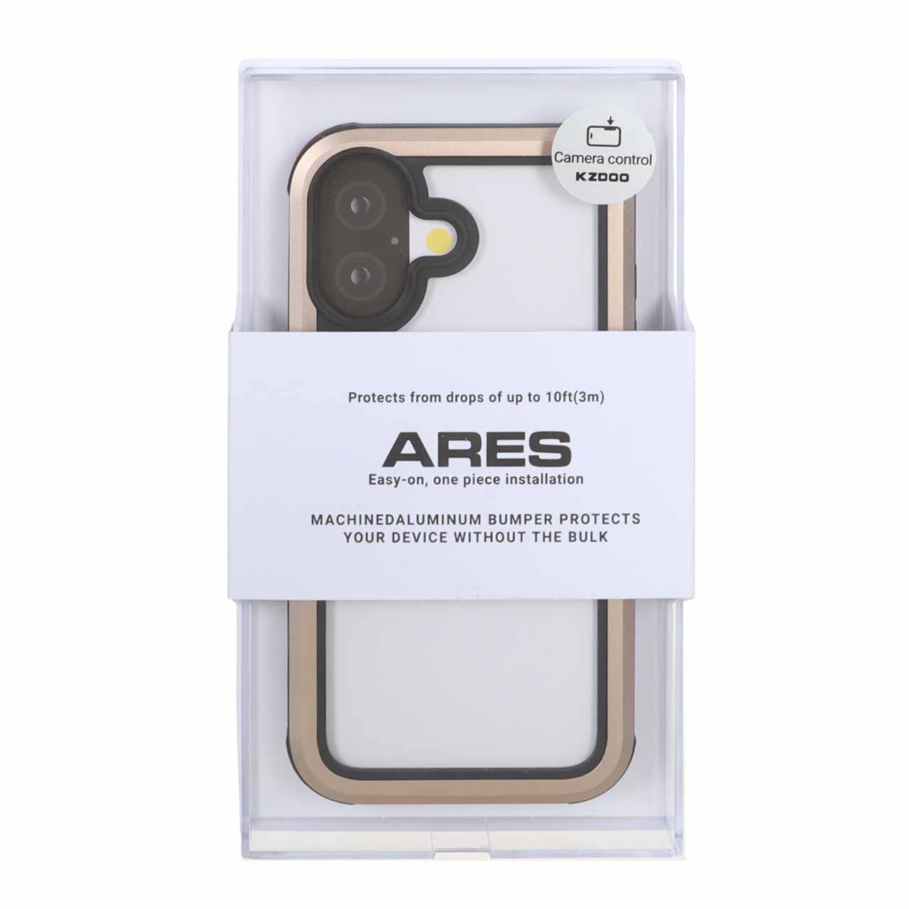 قاب Original KDoo ARES مدل Apple iPhone 17 - طلایی (پک دار) - NTC