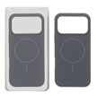 قاب سیلیکونی پاک کنی Magsafe مدل Apple iPhone 17 Pro Max - خاکستری (پک دار)