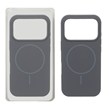 قاب سیلیکونی پاک کنی Magsafe مدل Apple iPhone 17 Pro - خاکستری (پک دار)