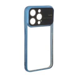 قاب دور رنگی محافظ لنز شیشه ای Apple iPhone 15 Pro Max - آبی