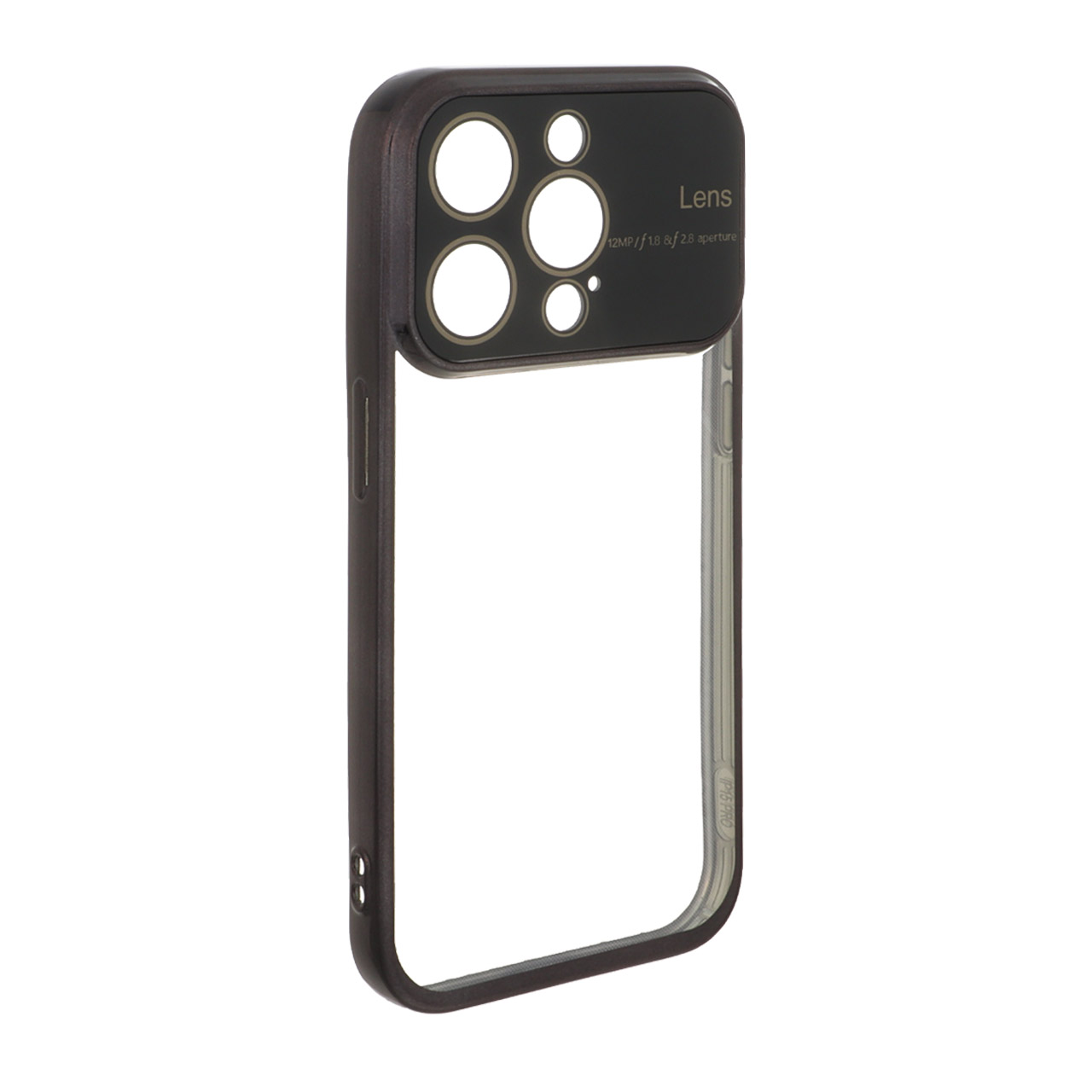 قاب دور رنگی محافظ لنز شیشه ای Apple iPhone 15 Pro - مشکی