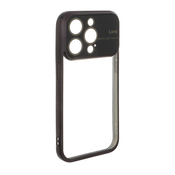 قاب دور رنگی محافظ لنز شیشه ای Apple iPhone 15 Pro - مشکی