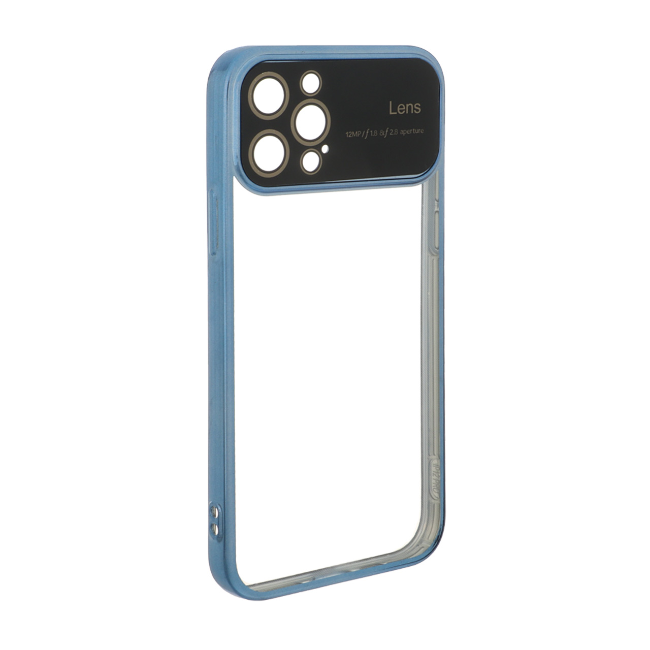 قاب دور رنگی محافظ لنز شیشه ای Apple iPhone 12 Pro - آبی