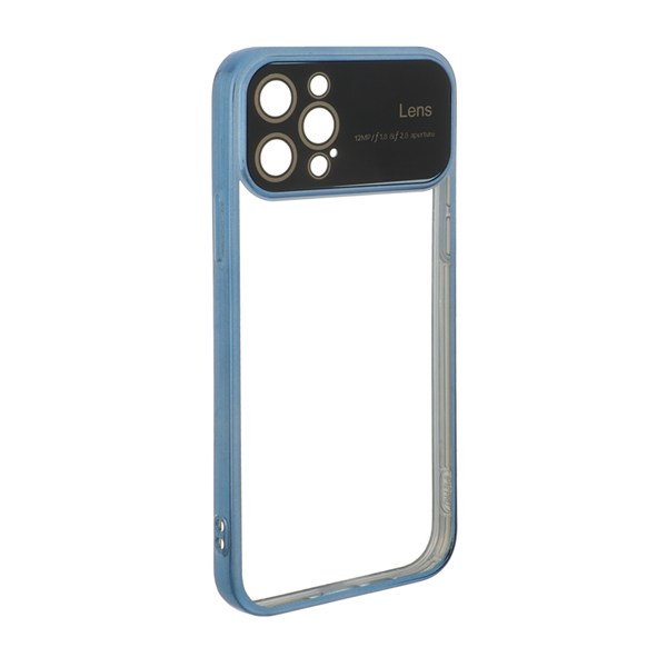 قاب دور رنگی محافظ لنز شیشه ای Apple iPhone 12 Pro - آبی