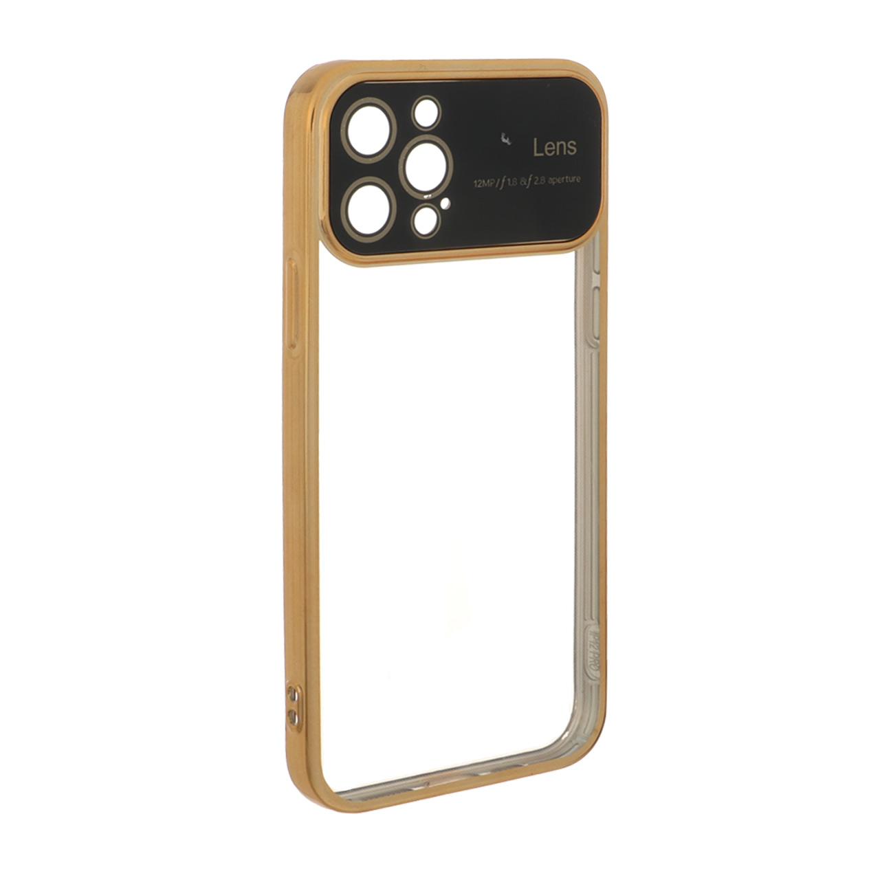 قاب دور رنگی محافظ لنز شیشه ای Apple iPhone 12 Pro - طلایی