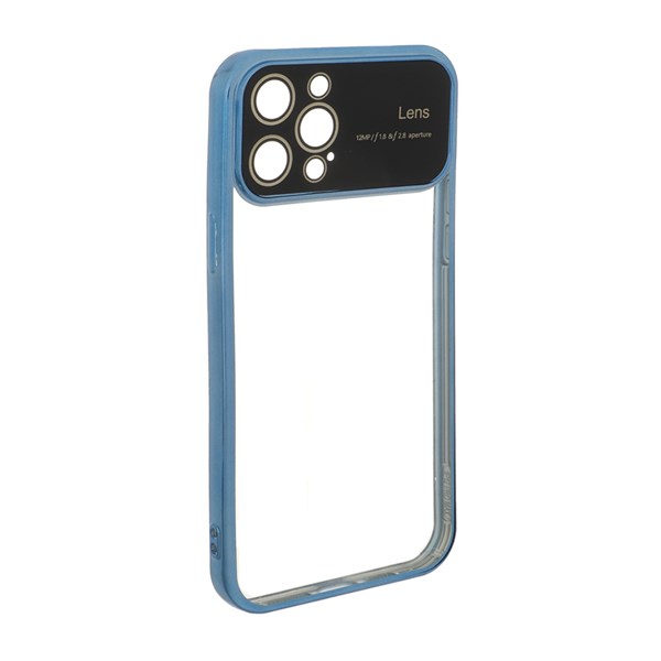 قاب دور رنگی محافظ لنز شیشه ای Apple iPhone 12 Pro Max - آبی