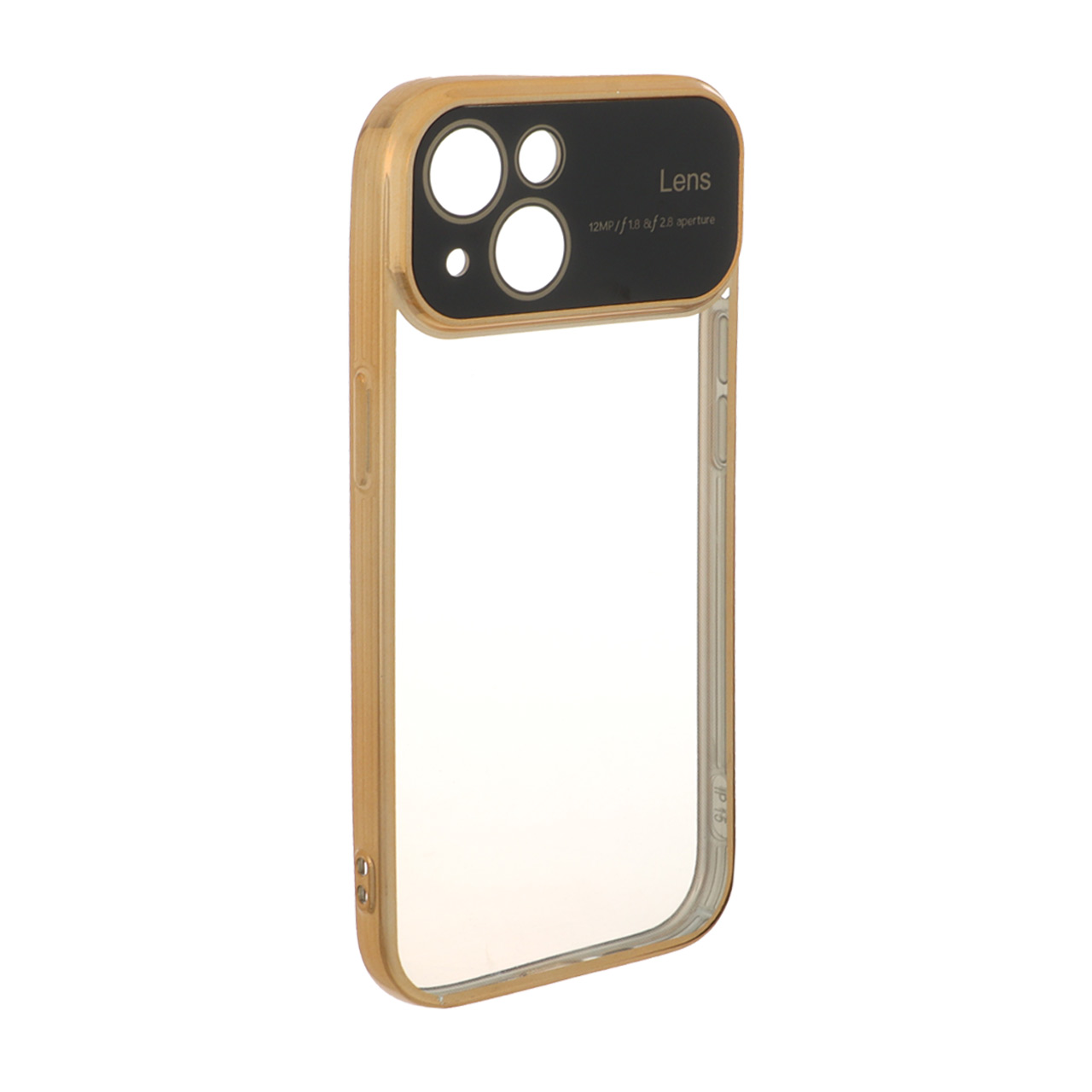 قاب دور رنگی محافظ لنز شیشه ای Apple iPhone 15 - طلایی