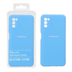 قاب نیو سیلیکون محافظ لنزدار RFF مدل Samsung Galaxy A03s / A02s - آبی (پک دار)