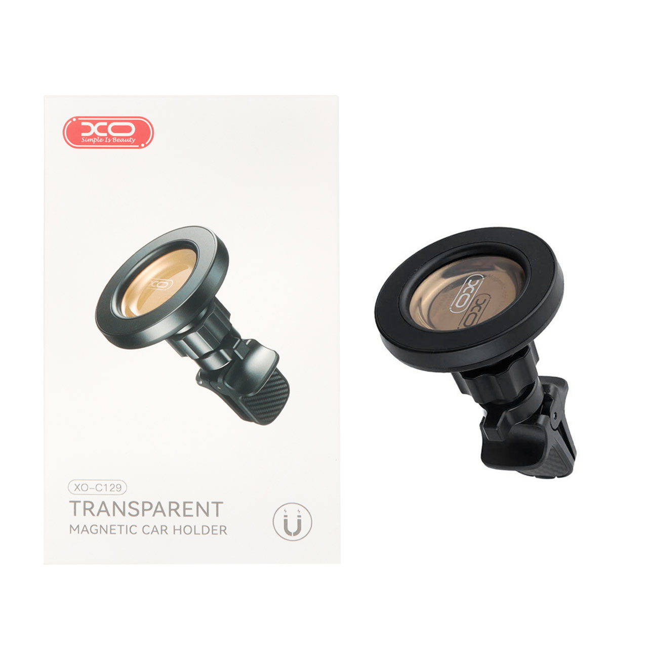 هولدر گوشی موبایل دریچه کولری مگنتی XO مدل XO-C129 - مشکی