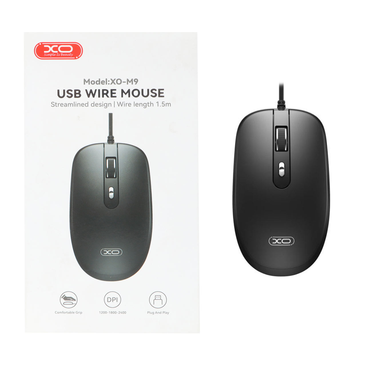ماوس باسیم XO مدل XO-M9 - مشکی
