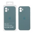 قاب سیلیکونی پاک کنی محافظ لنزدار اورجینال Apple iPhone 12 - سبز نعنایی (پک اصلی)