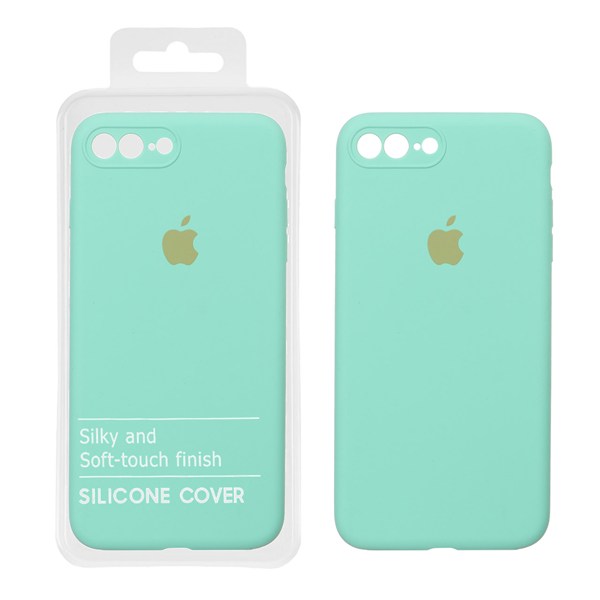 قاب سیلیکونی پاک کنی محافظ لنزدار اورجینال Apple iPhone 7 Plus / iPhone 8 Plus - سبز روشن (پک اصلی)