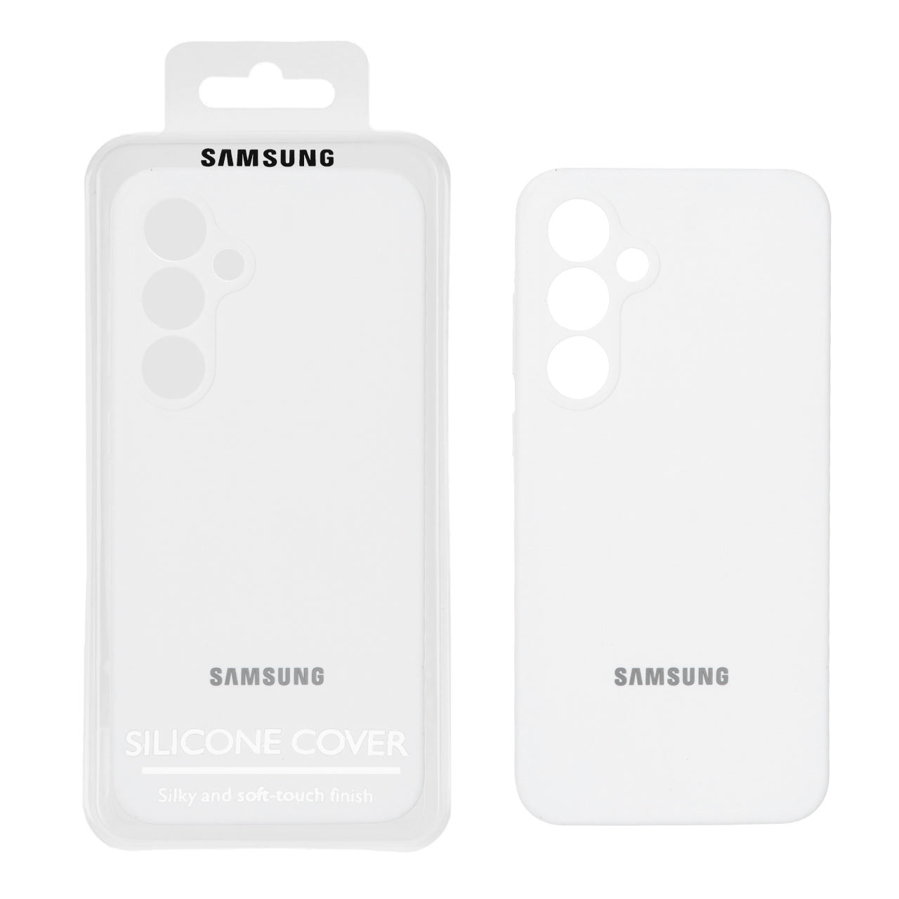قاب سیلیکونی پاک کنی اورجینال Master Quality مدل Samsung Galaxy S24 FE - سفید (پک دار)