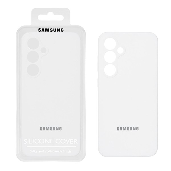 قاب سیلیکونی پاک کنی اورجینال Master Quality مدل Samsung Galaxy S24 FE - سفید (پک دار)