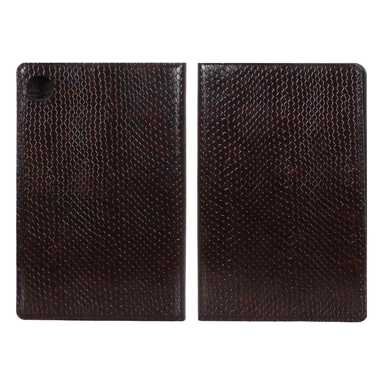 کیف تبلت پوست ماری Samsung Galaxy Tab A9 8.7 / X110 / X115 - قهوه ای تیره