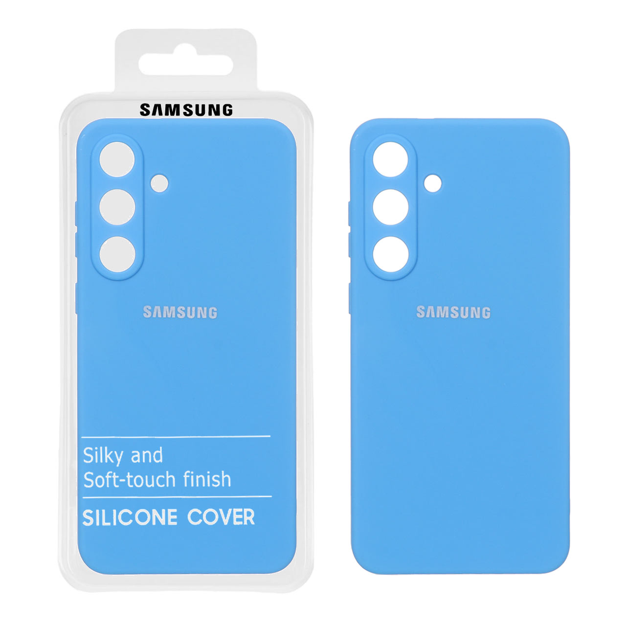 قاب نیو سیلیکون محافظ لنزدار RFF مدل Samsung Galaxy S25 FE - آبی (پک دار)
