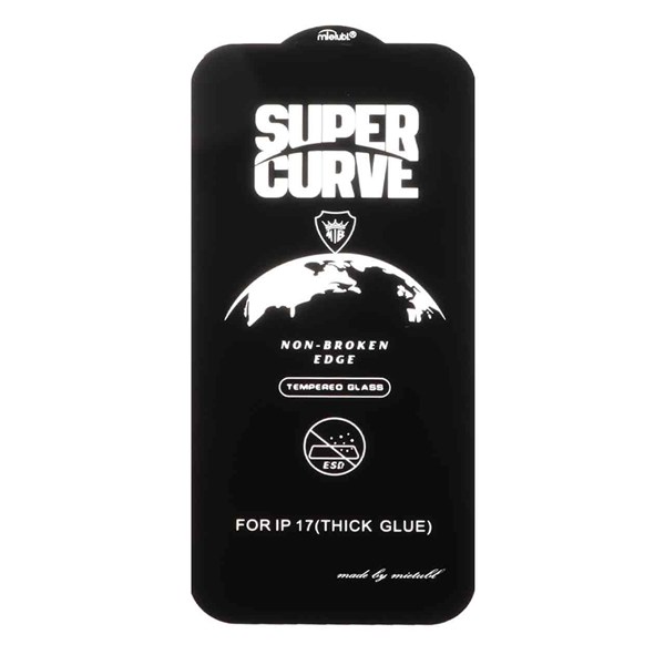 محافظ صفحه نمایش شیشه ای Full Cover ESD SUPER CURVE Mietubl مدل NTC - Apple iPhone 17